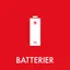 Battery waste icon